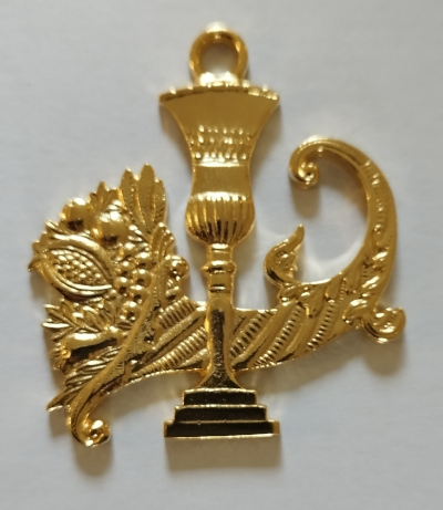 Craft Lodge Officers Collar Jewel - President of Stewards (Scottish) - Gilt - Click Image to Close